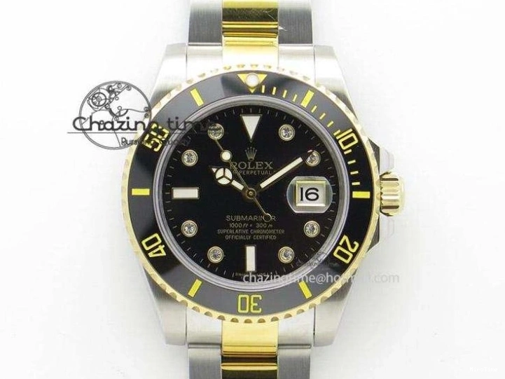 MiroTime 0601 Datejust 41 SS RG Full Diamonds TWF 1:1 Best Edition Diamonds Stick Markers Dial on Bracelet A Refined 2400